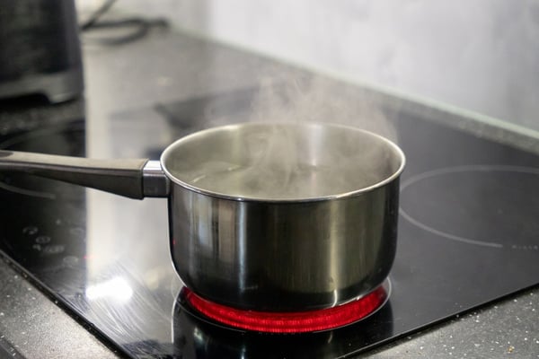 boiling water