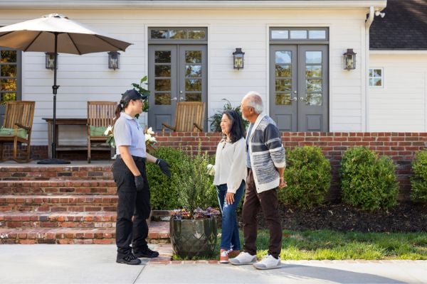 Terminix colleague talking to family