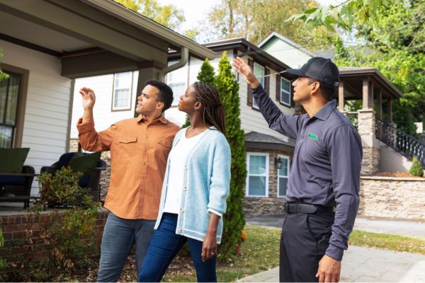 tech pointing with family