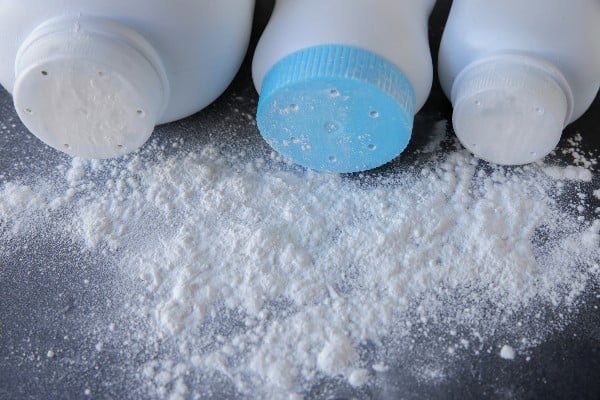 baby powder spilt