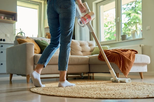 vacuuming and deep cleaning