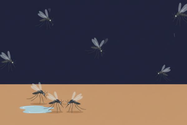 flying mosquitoes