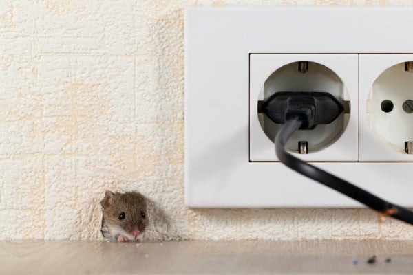 mouse in wall