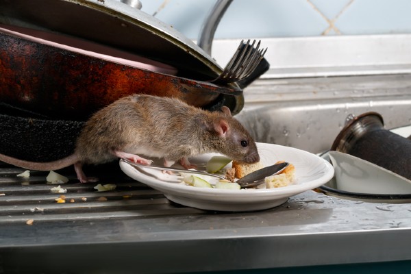 Rodent on plate